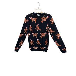 Clarisbelle Oh Snap Black Christmas Sweater - Women’s Size M - Please Read!